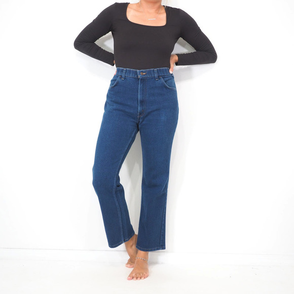 1988 Vintage Levis Blue Tab Jeans High Waisted Bootcut 36X30 Women's Size 14 - Picture 2 of 9